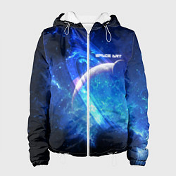 Куртка с капюшоном женская Space art 2022, цвет: 3D-белый