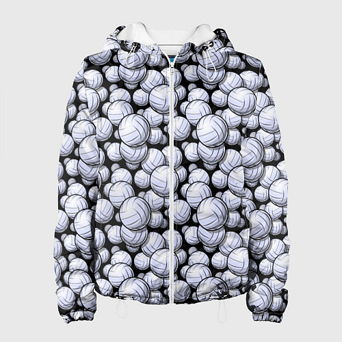 Женская куртка Волейбольные Мячи Volleyballs / 3D-Белый – фото 1
