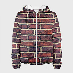 Куртка с капюшоном женская Brick Wall, цвет: 3D-белый