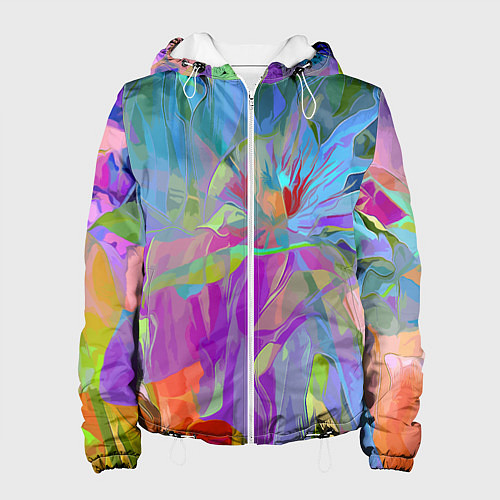 Женская куртка Abstract color pattern Summer 2022 / 3D-Белый – фото 1
