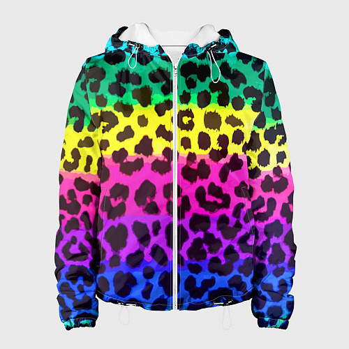 Женская куртка Leopard Pattern Neon / 3D-Белый – фото 1