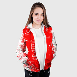 Куртка с капюшоном женская ЛЕД ЗЕППЕЛИН LED ZEPPELIN, цвет: 3D-белый — фото 2