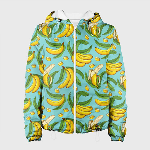 Женская куртка Banana pattern Summer Fashion 2022 / 3D-Белый – фото 1
