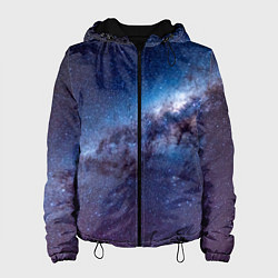 Куртка с капюшоном женская Космос просто космос!, цвет: 3D-черный