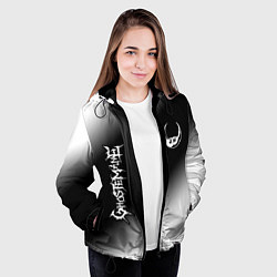 Куртка с капюшоном женская ГОСТМЕЙН - Градиент, цвет: 3D-черный — фото 2