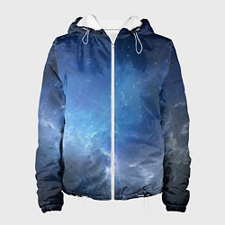 Куртка с капюшоном женская Манящий космос, цвет: 3D-белый