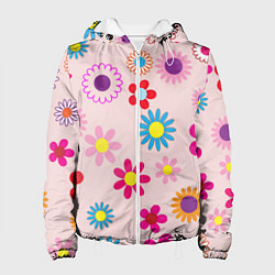 Женская куртка Мультяшные цветочки