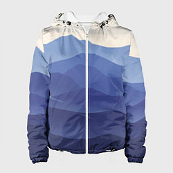 Куртка с капюшоном женская Нежность Природа, цвет: 3D-белый