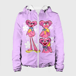 Куртка с капюшоном женская РАЗНАЯ КИССИ МИССИ KISSY MISSY, цвет: 3D-белый