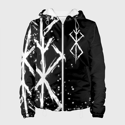 Женская куртка КЛЕЙМО ЖЕРТВЫ - БЕРСЕРК / 3D-Белый – фото 1