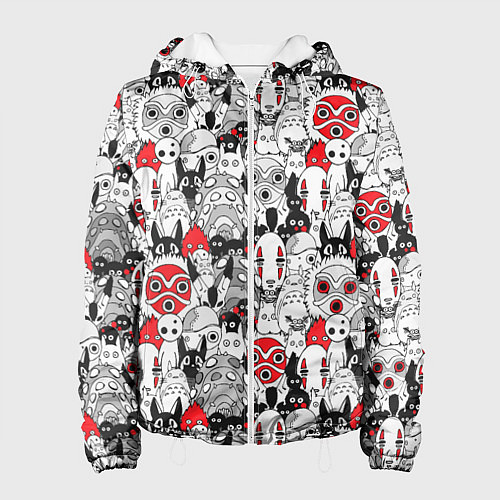 Женская куртка Studio Ghibli Stars / 3D-Белый – фото 1