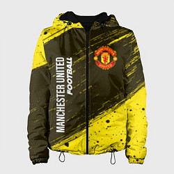 Куртка с капюшоном женская MANCHESTER UNITED Football - Краска, цвет: 3D-черный