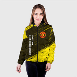 Куртка с капюшоном женская MANCHESTER UNITED Football - Краска, цвет: 3D-черный — фото 2