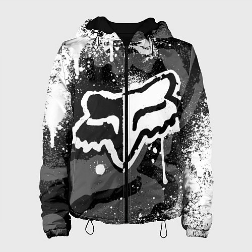Женская куртка FOX RACING - МОТОКРОСС БРЫЗГИ / 3D-Черный – фото 1