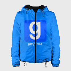 Куртка с капюшоном женская Garrys Mod логотип, цвет: 3D-черный