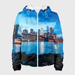 Женская куртка Закат в мегаполисе