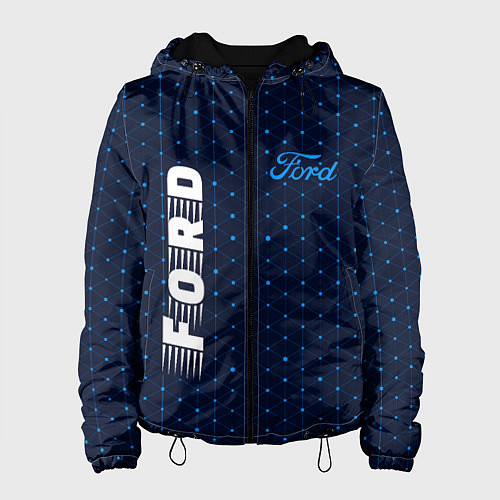 Женская куртка FORD Ford - Абстракция / 3D-Черный – фото 1
