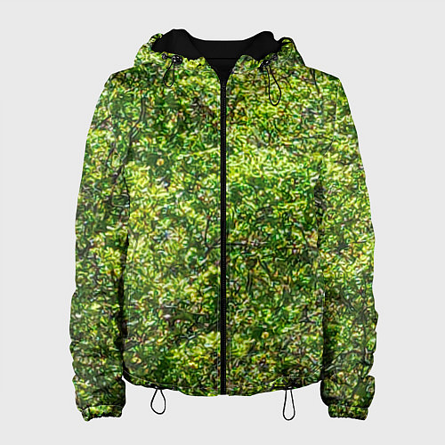 Женская куртка Камуфляж Дубки / 3D-Черный – фото 1