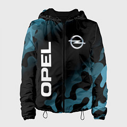 Куртка с капюшоном женская ОПЕЛЬ - Милитари, цвет: 3D-черный
