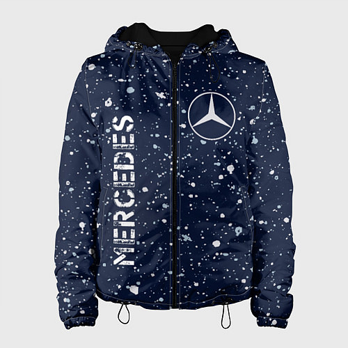 Женская куртка МЕРСЕДЕС Mercedes Брызги / 3D-Черный – фото 1