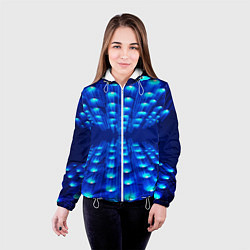 Куртка с капюшоном женская GLOWING SPOTLIGHTS, цвет: 3D-белый — фото 2