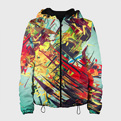 Женская куртка Смелые мазки краски Экспрессионизм Bold strokes of