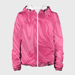 Женская куртка РОЗОВЫЕ РАЗВОДЫ КРАСКИ МРАМОРНЫЙ