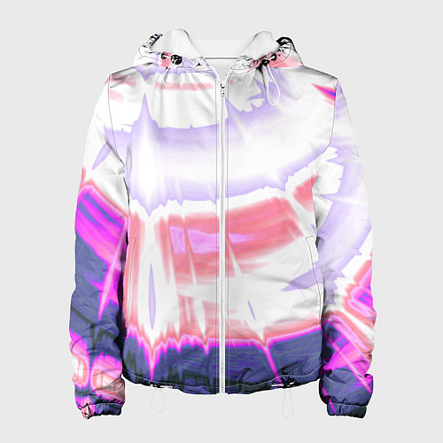 Женская куртка Тай-дай Абстракция Tie-Dye / 3D-Белый – фото 1
