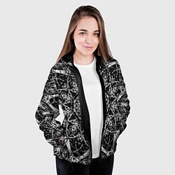 Куртка с капюшоном женская Hard Lace, цвет: 3D-черный — фото 2