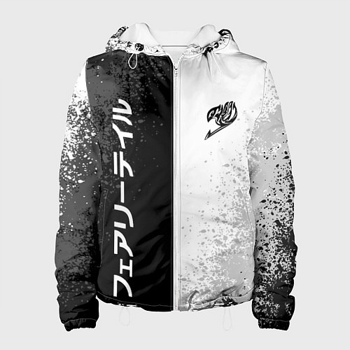Женская куртка FAIRY TAIL BLACK AND WHITE LOGO / 3D-Белый – фото 1