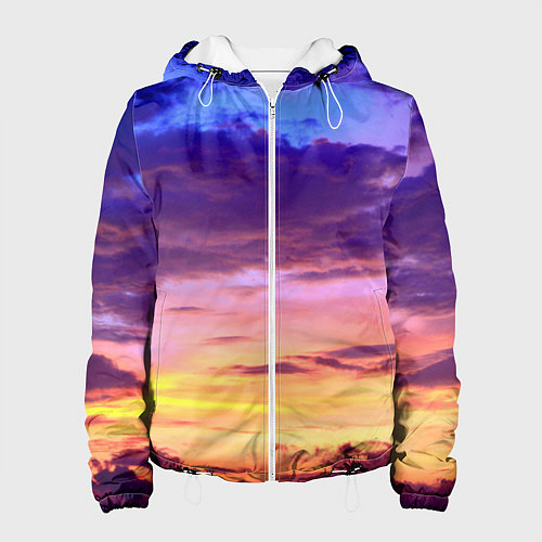 Женская куртка Небо на закате / 3D-Белый – фото 1