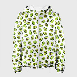 Женская куртка Смешное авокадо на белом фоне