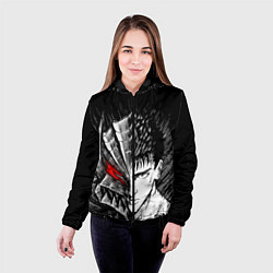 Куртка с капюшоном женская БЕРСЕРК ГАТС И ДОСПЕХИ, цвет: 3D-черный — фото 2