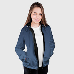 Куртка с капюшоном женская Gradient Dark Blue, цвет: 3D-черный — фото 2