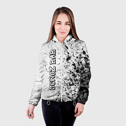 Куртка с капюшоном женская Рэпер Sqwoz Bab в стиле граффити, цвет: 3D-белый — фото 2