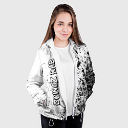 Куртка с капюшоном женская Рэпер Sqwoz Bab в стиле граффити, цвет: 3D-белый — фото 2