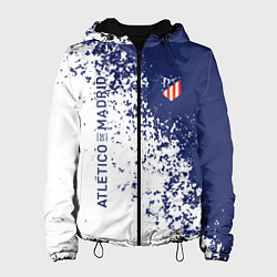 Куртка с капюшоном женская Atletico madrid football sport, цвет: 3D-черный