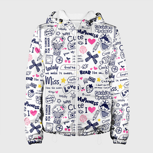 Женская куртка HAPPINESS TO LOVE / 3D-Белый – фото 1