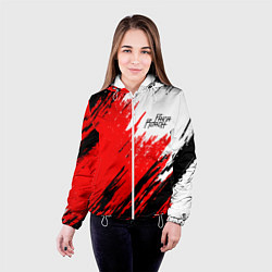 Куртка с капюшоном женская Papa roach RBW Grunge Mini Logo, цвет: 3D-белый — фото 2