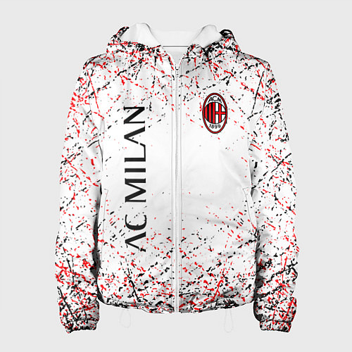 Женская куртка Ac milan logo / 3D-Белый – фото 1