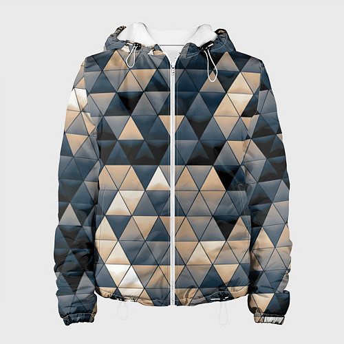 Женская куртка Кибернетическая стена / 3D-Белый – фото 1