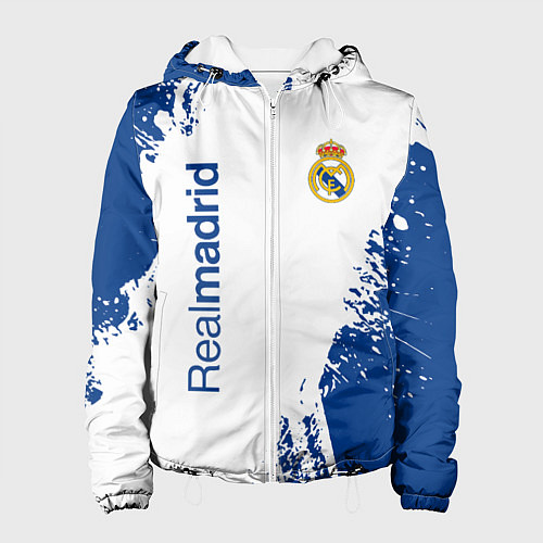 Женская куртка Реал Мадрид краска / 3D-Белый – фото 1