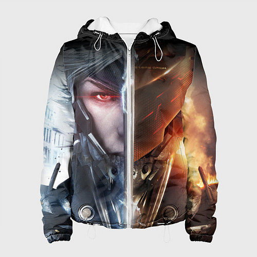 Женская куртка METAL GEAR RISING САМУРАЙ / 3D-Белый – фото 1