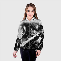 Куртка с капюшоном женская МЕТАЛ ГИР СОЛИД- METAL GEAR, цвет: 3D-белый — фото 2