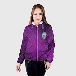 Куртка с капюшоном женская Фанат ФК Уфа, цвет: 3D-белый — фото 2