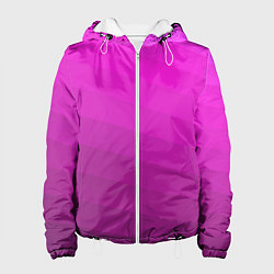 Женская куртка Розовый неоновый полосатый узор Pink neon
