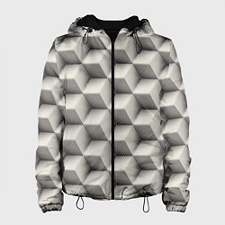 Женская куртка 3D Куб Оптическая иллюзия 3D Cube