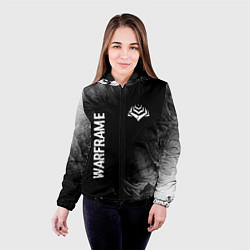 Куртка с капюшоном женская Warframe Glitch на темном фоне - FS, цвет: 3D-черный — фото 2