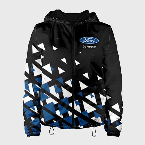 Женская куртка Ford треугольники / 3D-Черный – фото 1