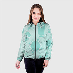 Куртка с капюшоном женская Медицинские профессии, цвет: 3D-черный — фото 2